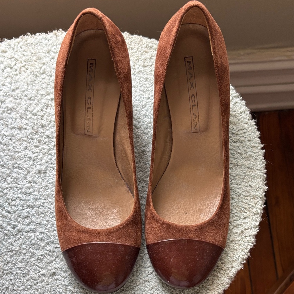 Women's Brown Suede Heels